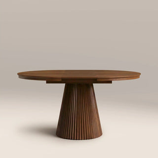 Laura Ashley Eliza 4-6 Seat Round Wooden Extendable Dining Table | Walnut