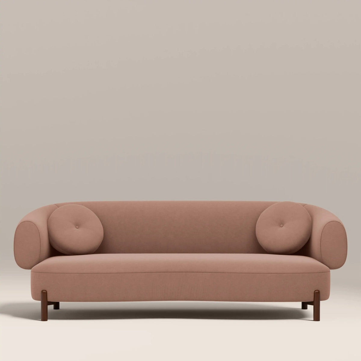 Laura Ashley Hallfield 3 Seater Sofa | Blush Pink Sustainable Velvet