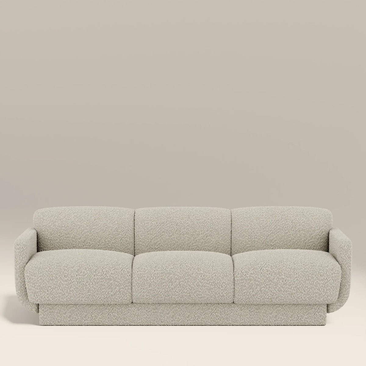 Laura Ashley UK Connick 3 Seater Sofa | Speckled Stone Sustainable Boucle
