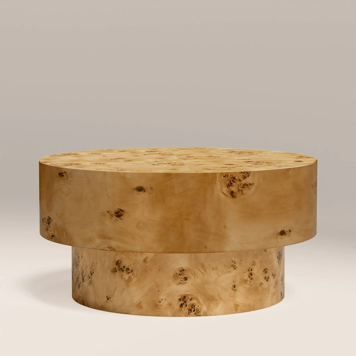 Laura Ashley UK Dalton Round Wooden Coffee Table | Burl Wood