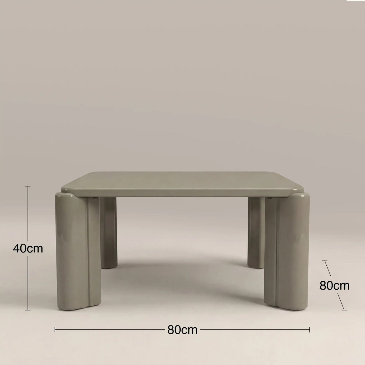 Laura Ashley UK Kelby Square Coffee Table | High Gloss Sage Green