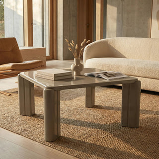 Laura Ashley UK Kelby Square Coffee Table | High Gloss Sage Green