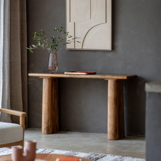 Laura Ashley UK Ledbury Wooden Console Table | Dark Mango Wood