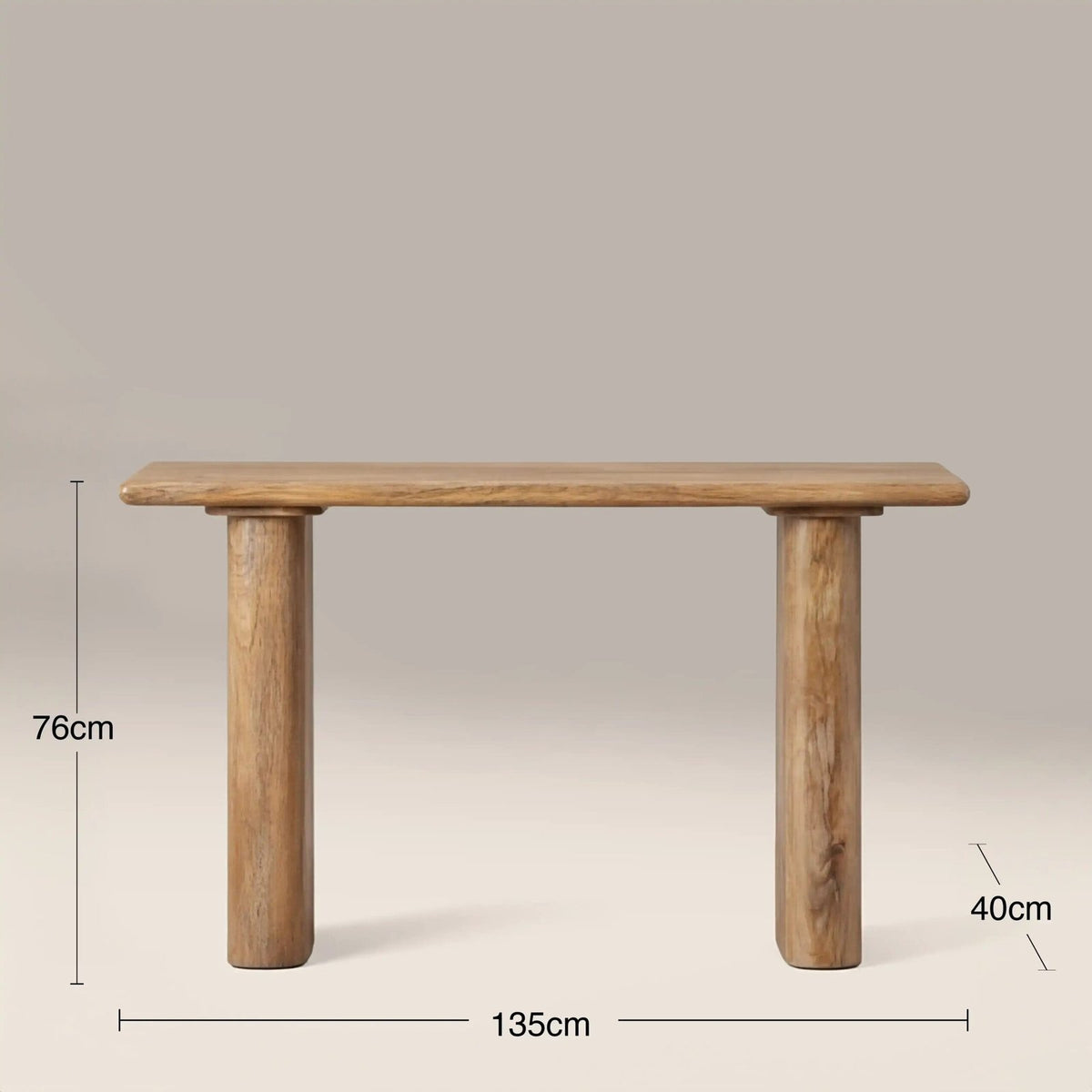Laura Ashley UK Ledbury Wooden Console Table | Dark Mango Wood