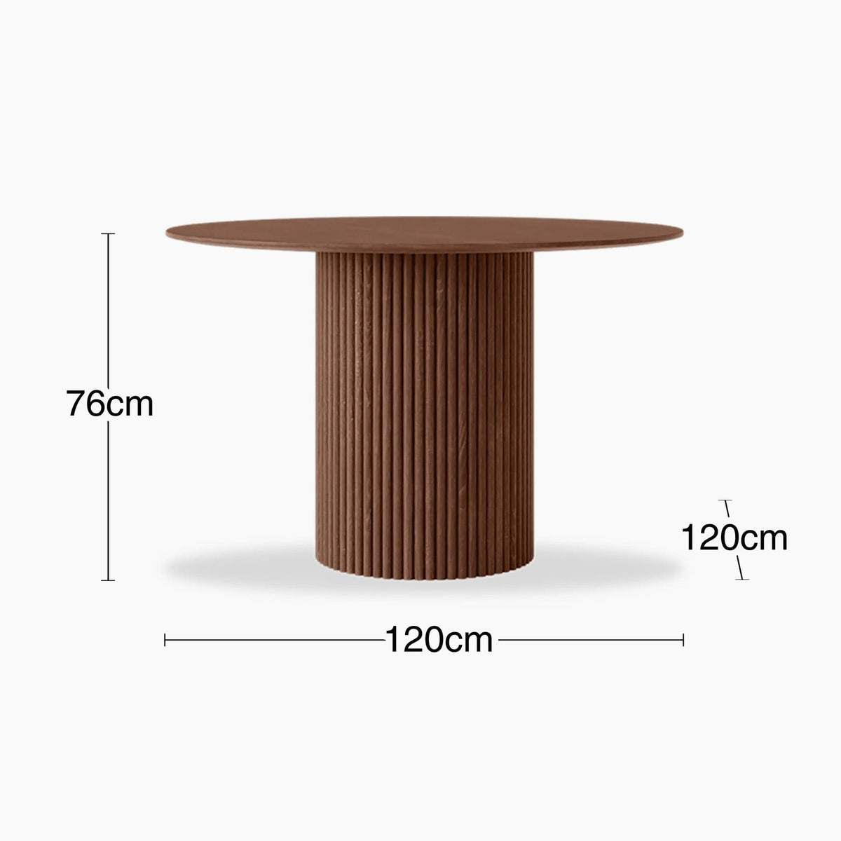 Laura Ashley UK Marcel 4 Seat Round Wooden Dining Table | Walnut
