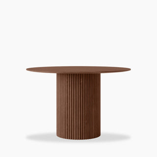 Laura Ashley UK Marcel 4 Seat Round Wooden Dining Table | Walnut