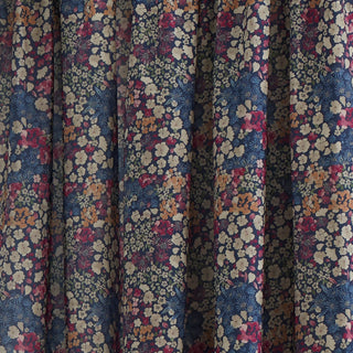 D & D Bessie Pencil Pleat Curtains - Navy – Laura Ashley UK