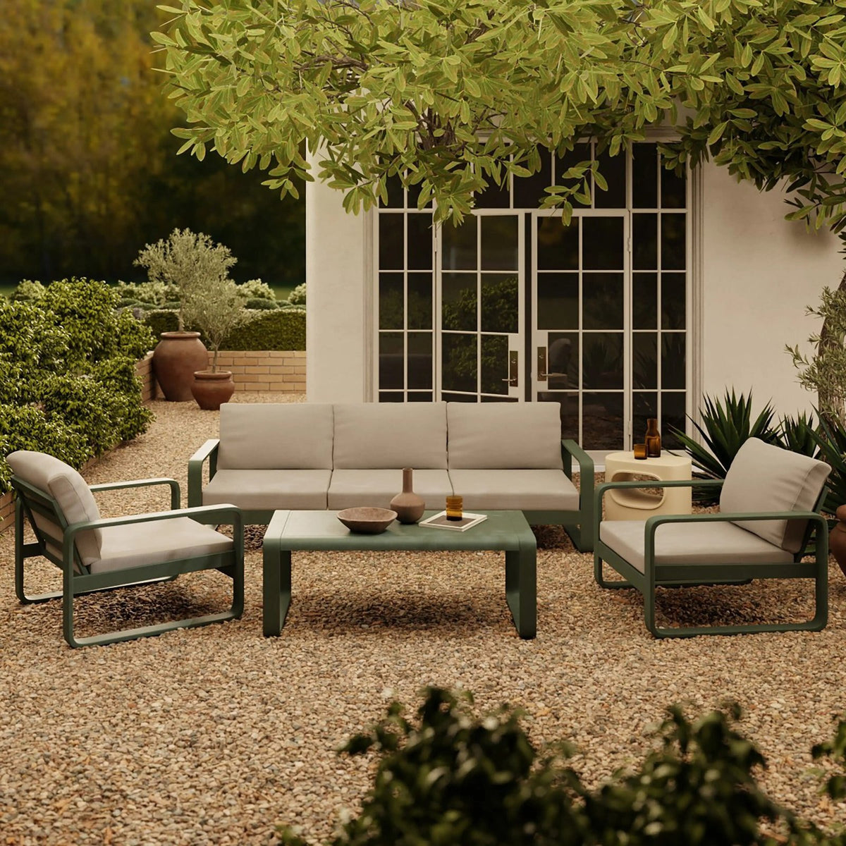 Dante Garden Sofa Set | Cream & Moss Green – Laura Ashley