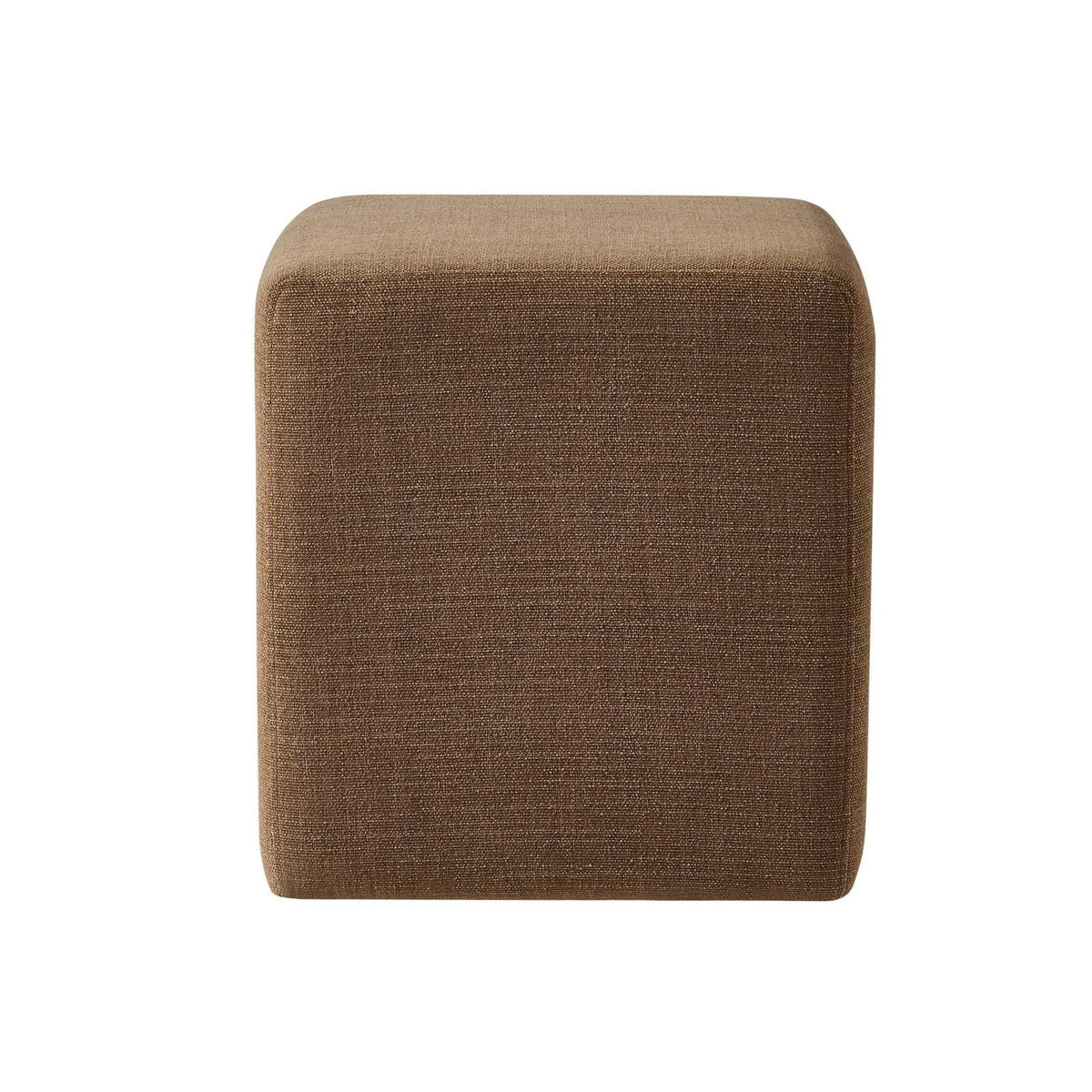 Delilah Pouffe Black & Feather - Chenille Caramel