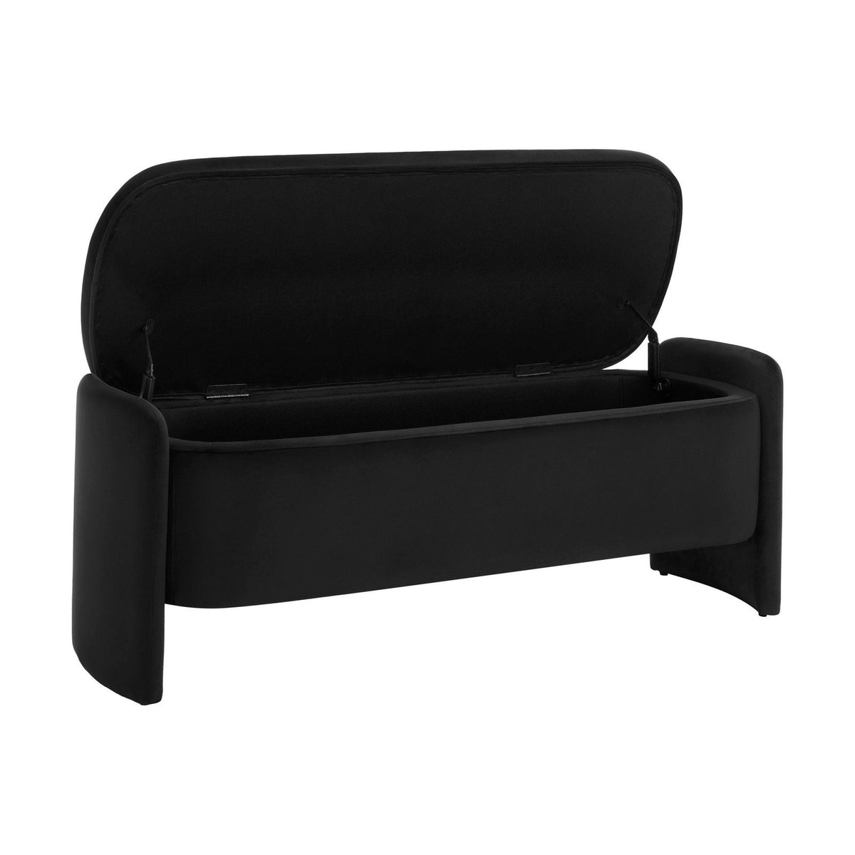 Didsbury Curved Storage Bench - Ink – Feather & Black