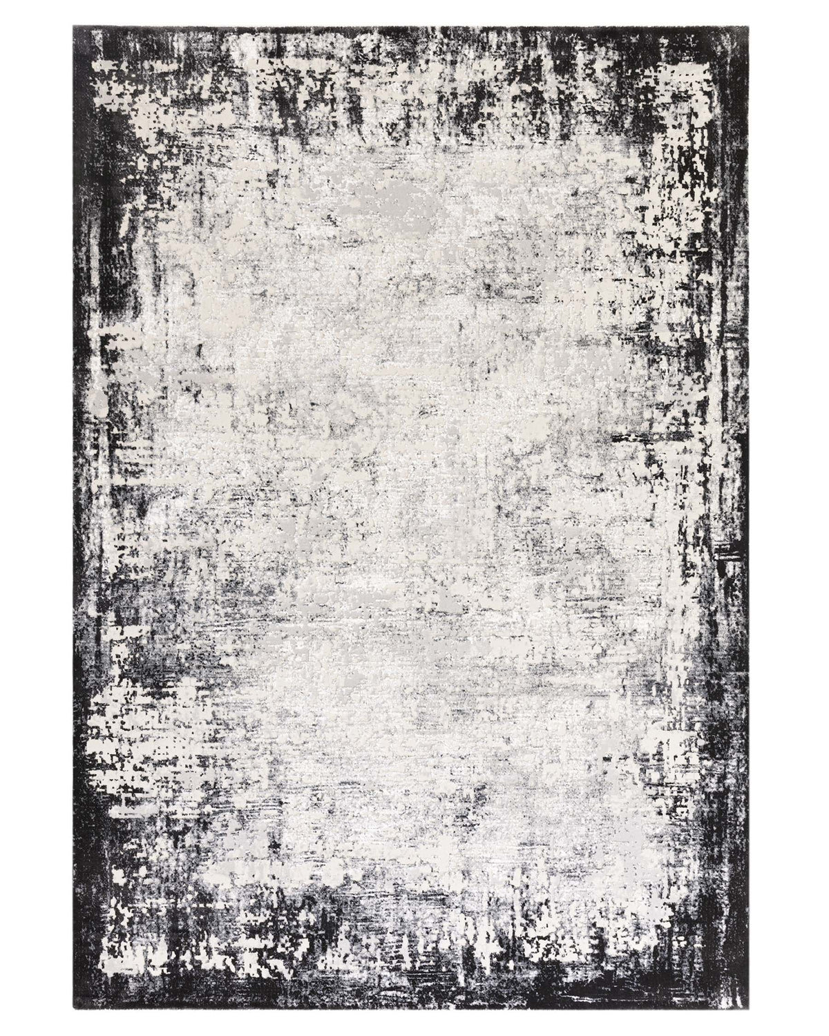 Distressed dark grey Laura Ashley textured large rug