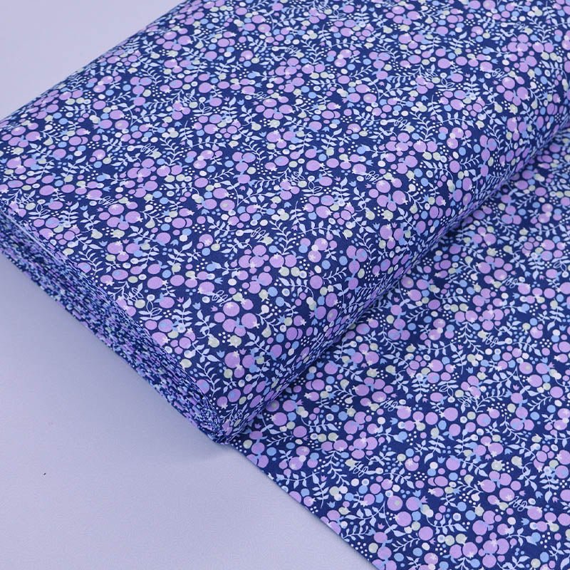 Dressmaking Berries Cotton Lawn - Blue and Lilac - Warwick – Laura Ashley LA
