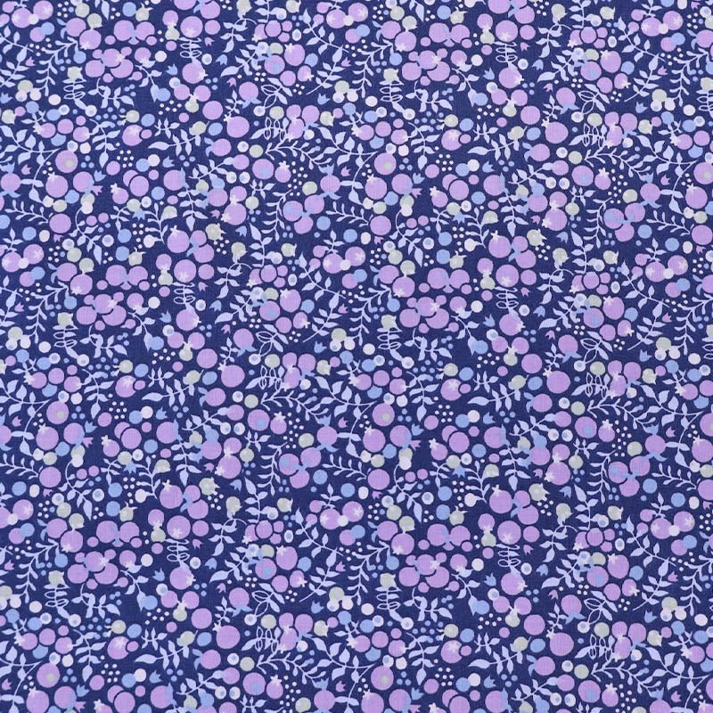 Dressmaking Berries Cotton Lawn - Blue and Lilac - Warwick – Laura Ashley LA