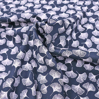 Dressmaking COTTON LAWN - Falling Ginkgo - Navy – Laura Ashley