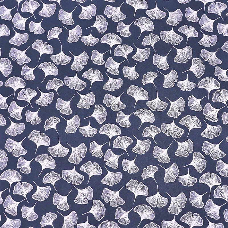 Dressmaking COTTON LAWN - Falling Ginkgo - Navy – Laura Ashley
