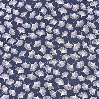 Dressmaking COTTON LAWN - Falling Ginkgo - Navy – Laura Ashley