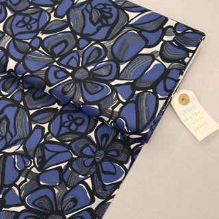 Dressmaking Floral Cotton Lawn Laura Ashley LA - Jane - Navy