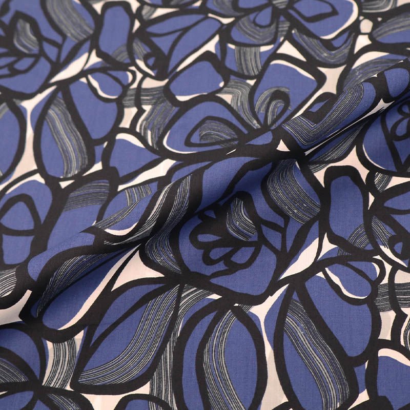 Dressmaking Floral Cotton Lawn Laura Ashley LA - Jane - Navy