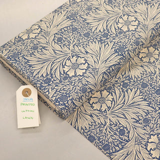 Dressmaking Floral Cotton Lawn Laura Ashley LA - Navy - Felix