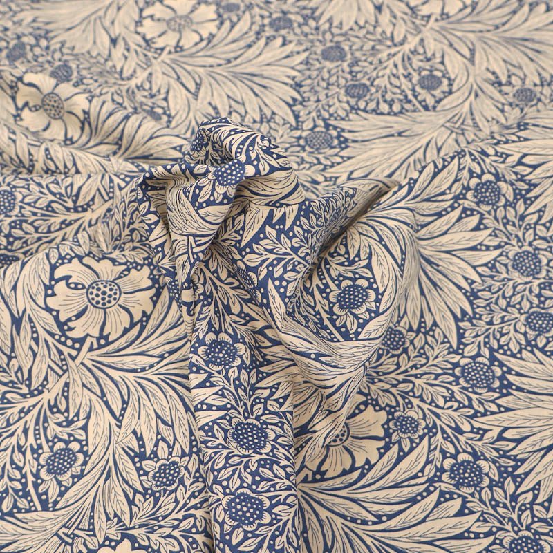 Dressmaking Floral Cotton Lawn Laura Ashley LA - Navy - Felix