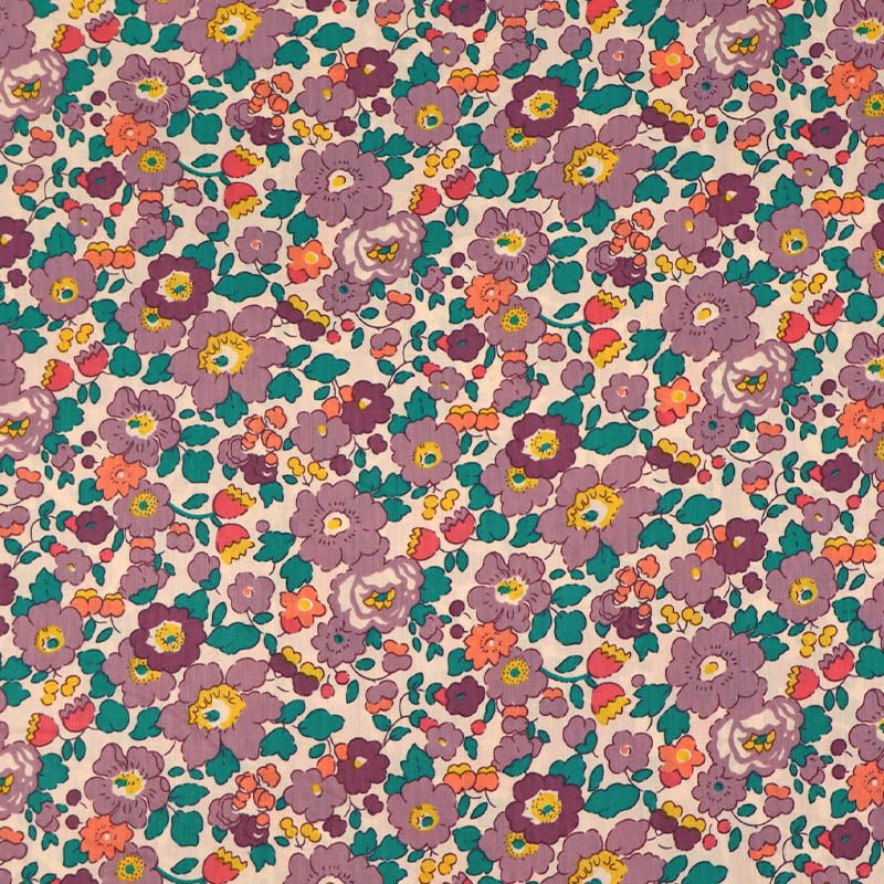 Dressmaking Floral Cotton Lawn Laura Ashley LA - Petal - Purple
