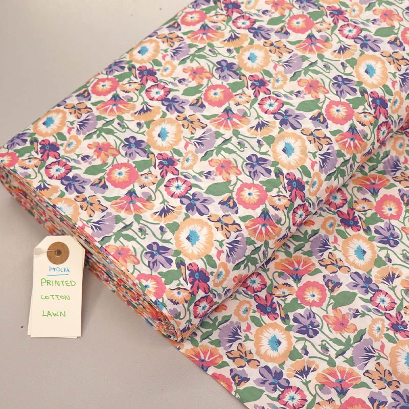 Dressmaking Floral Cotton Lawn - Pansy – Laura Ashley