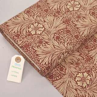 Dressmaking Floral Cotton Lawn - Red - Felix – Laura Ashley LA