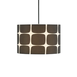 Drew Geometric Ceiling Feather & Black Shade - Black