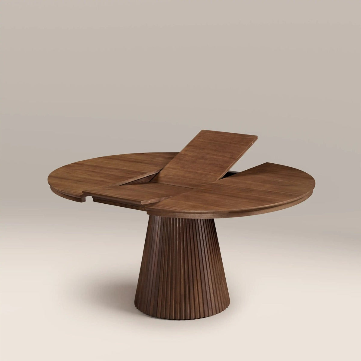 Eliza 4-6 Seat Round Wooden Laura Ashley Extendable Dining Table | Walnut