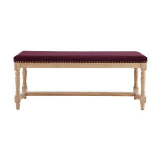 Emley Bench Black & Feather - Plum