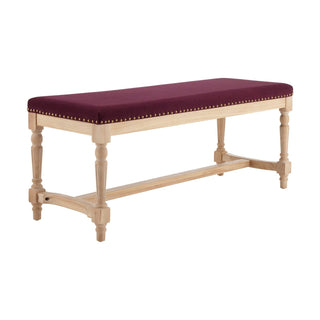 Emley Bench Black & Feather - Plum