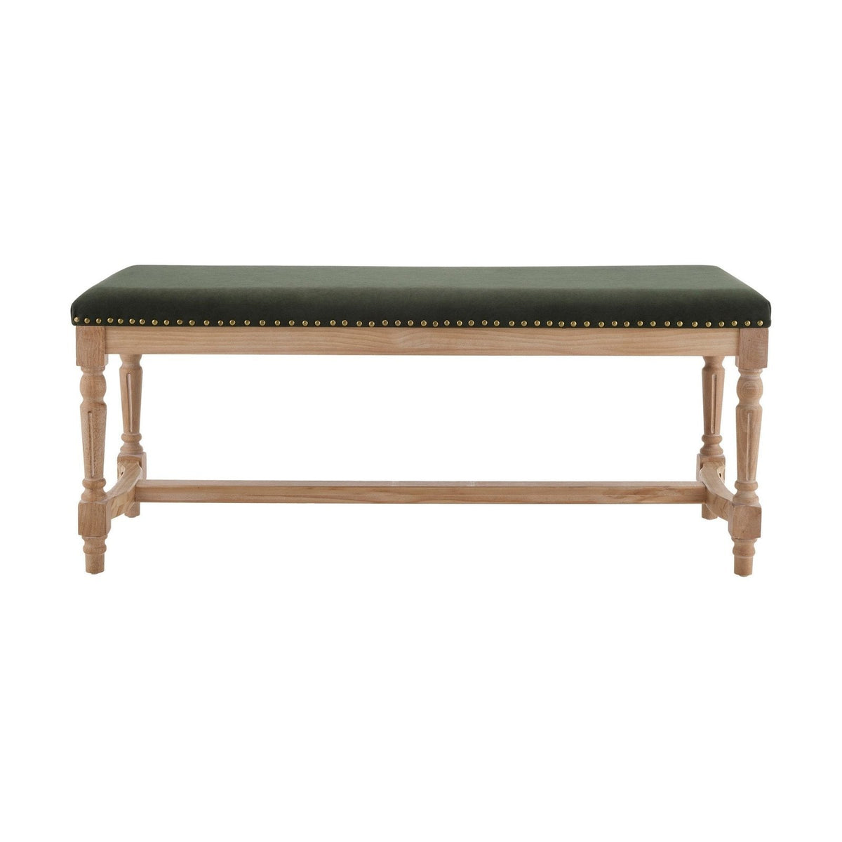 Emley Bench - Dark Olive – Black & Feather
