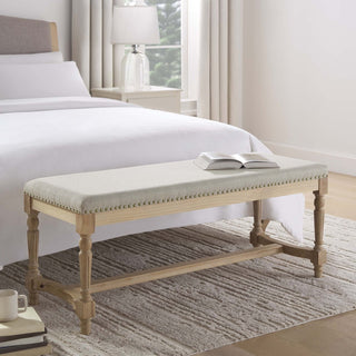 Emley Bench - Stone Grey – Black & Feather