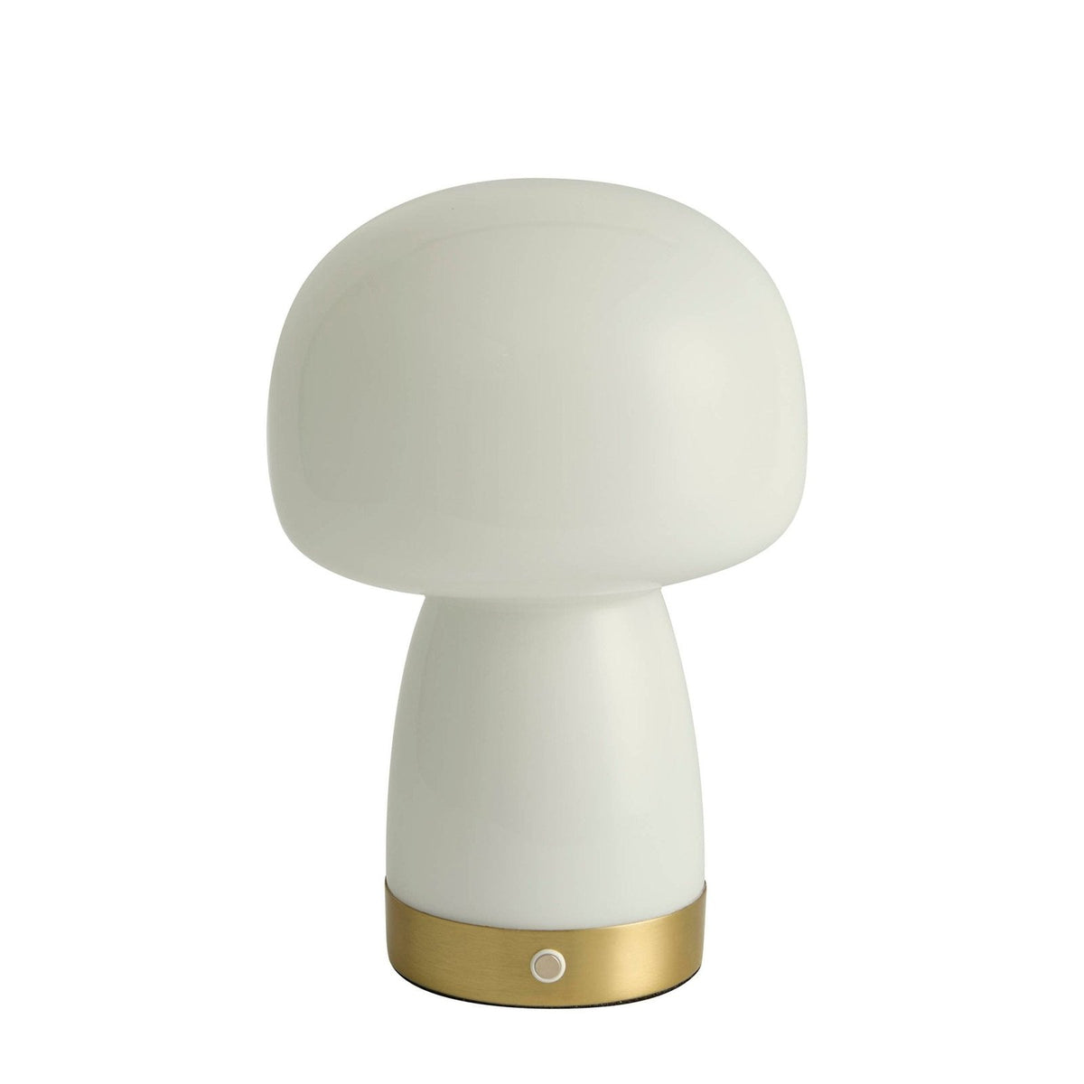 Enoki LED Rechargeable Wireless Lamp - White/Gold – Black & Feather