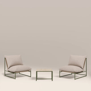 Enzo Garden Bistro Lounge Set | Natural  & Moss Green – Laura Ashley