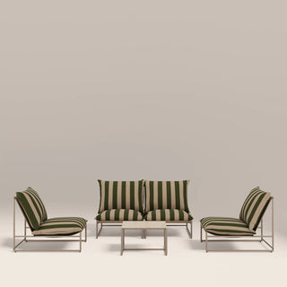 Enzo Garden Sofa Set | Moss Green Stripe & Taupe – Laura Ashley UK