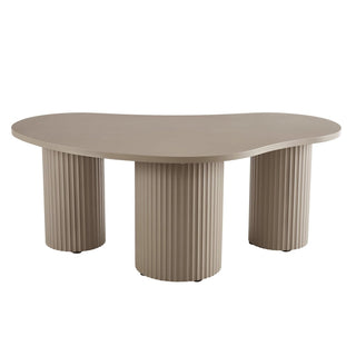 Evie Irregular Coffee Table - Taupe – Black & Feather