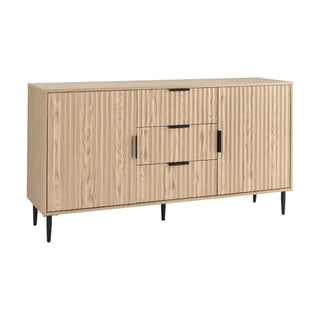 Evie Sideboard with Drawers - Wood Effect – Feather & Black