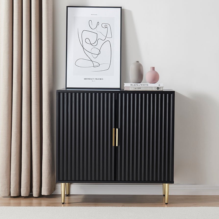 Evie Small Sideboard - Black – Black & Feather