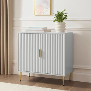 Evie Small Sideboard - Grey – Feather & Black