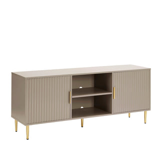 Evie TV Stand for TVs Black & Feather up to 65" - Taupe