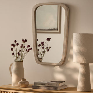Farleigh Small Whitewash Wooden Mirror – Laura Ashley UK