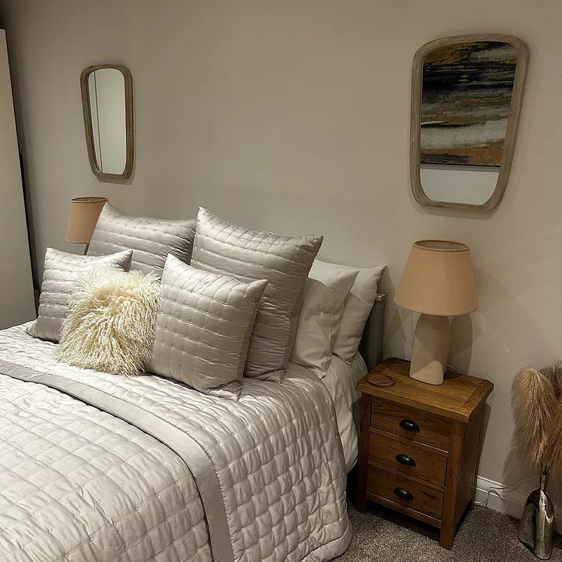 Farleigh Small Whitewash Wooden Mirror – Laura Ashley UK