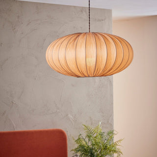 Feather & Black Akari Origami Easy-Fit Ceiling Light Shade - Natural