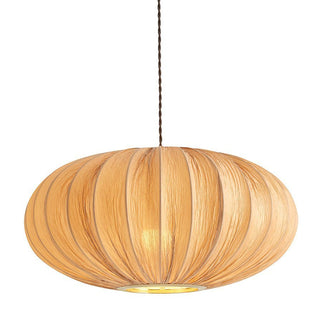 Feather & Black Akari Origami Easy-Fit Ceiling Light Shade - Natural