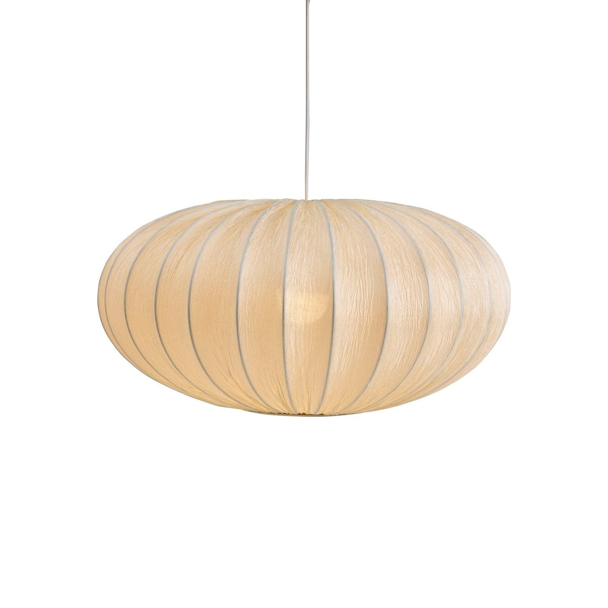 Feather & Black Akari Origami Easy-Fit Ceiling Light Shade - White