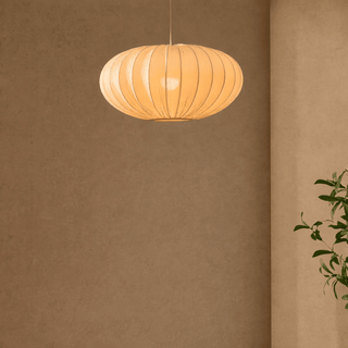 Feather & Black Akari Origami Easy-Fit Ceiling Light Shade - White
