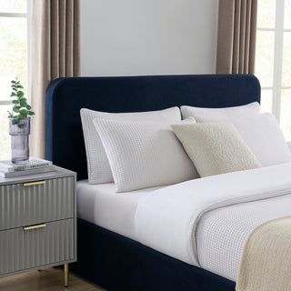 Feather & Black Ascot Ottoman Storage Bed - Navy
