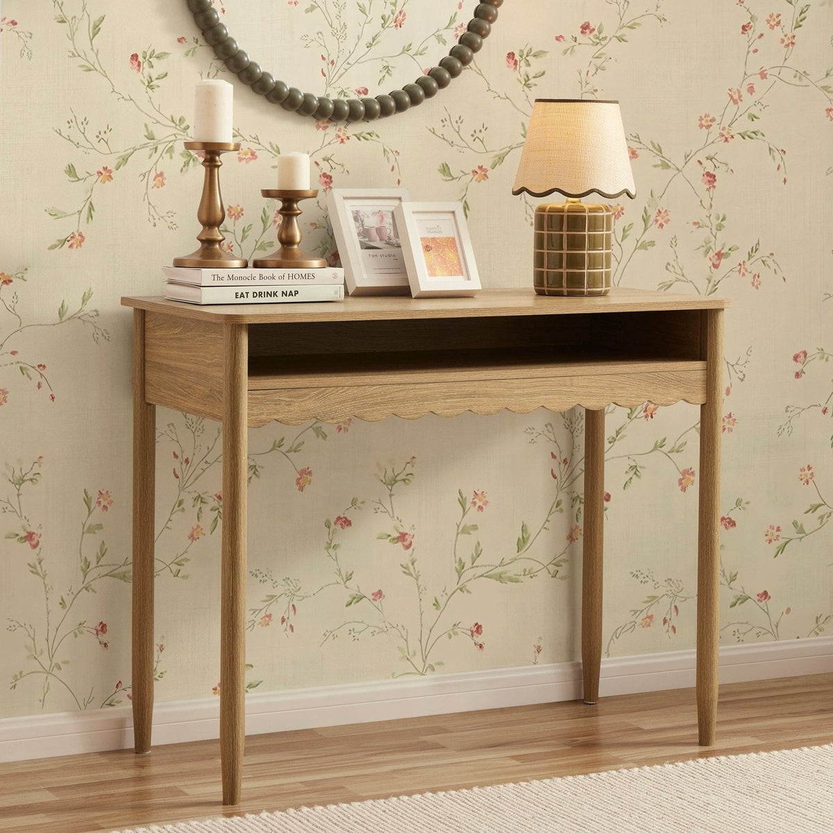 Feather & Black Betty Dressing Table - Light Wood