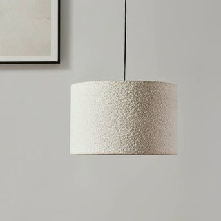 Feather & Black Boucle Ceiling Shade - Ecru
